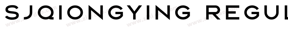 sjqiongying regular字体转换